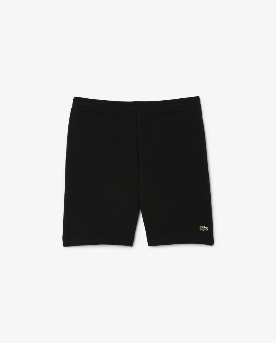 LACOSTE Regular Fit Fleece Shorts Black