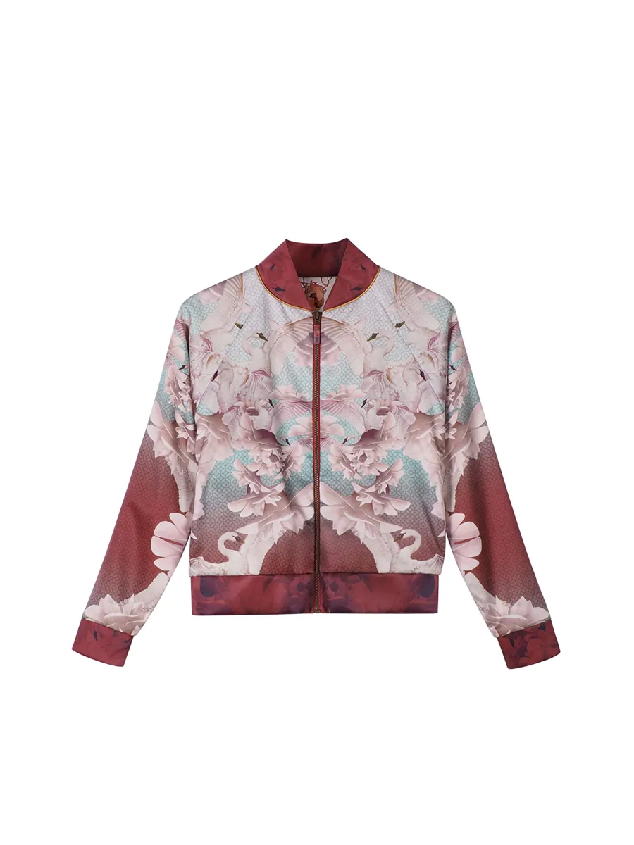 PEDZ Red Pedz Aesthetic Swan Jacket