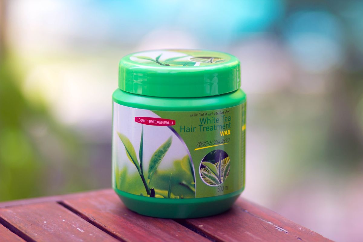 Укрепляющая маска для волос с белым чаем Carebeau 500 мл