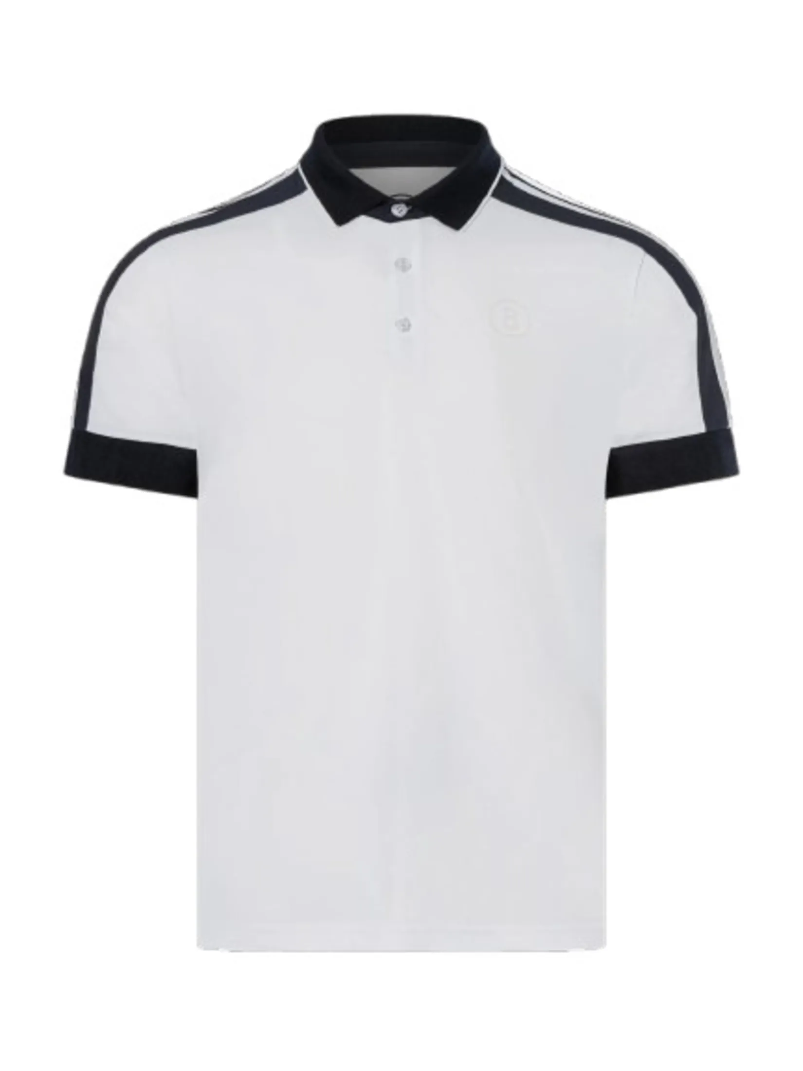 BOGNER MEN CLAUDIUS FUNCTIONAL POLO SHIRT IN WHITE