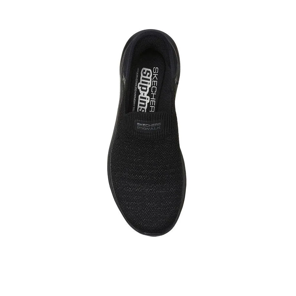 SKECHERS Women Training Shoes Slip-ins®: GO WALK 7™ - Springtime Black - SK108SH797EGTH
