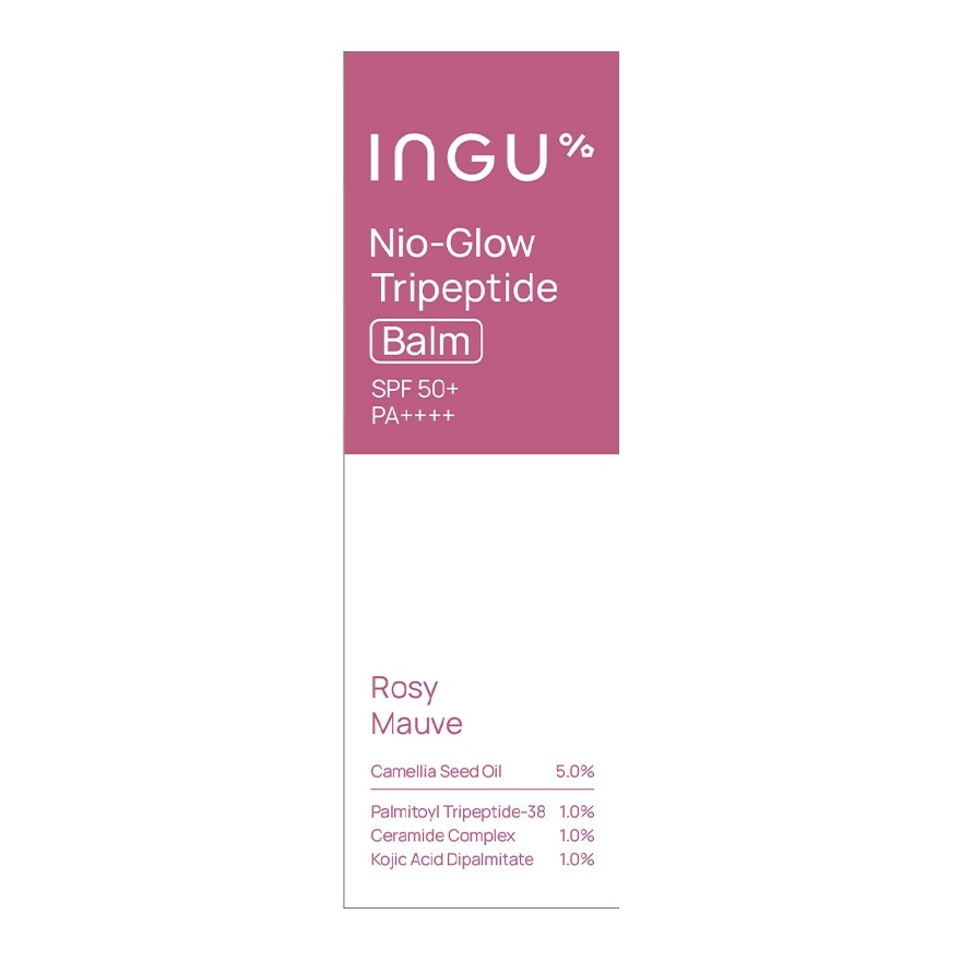 INGU Nio-Glow Tripeptide Balm SPF 50 PA++++ 10 ml. Rosy Mauve