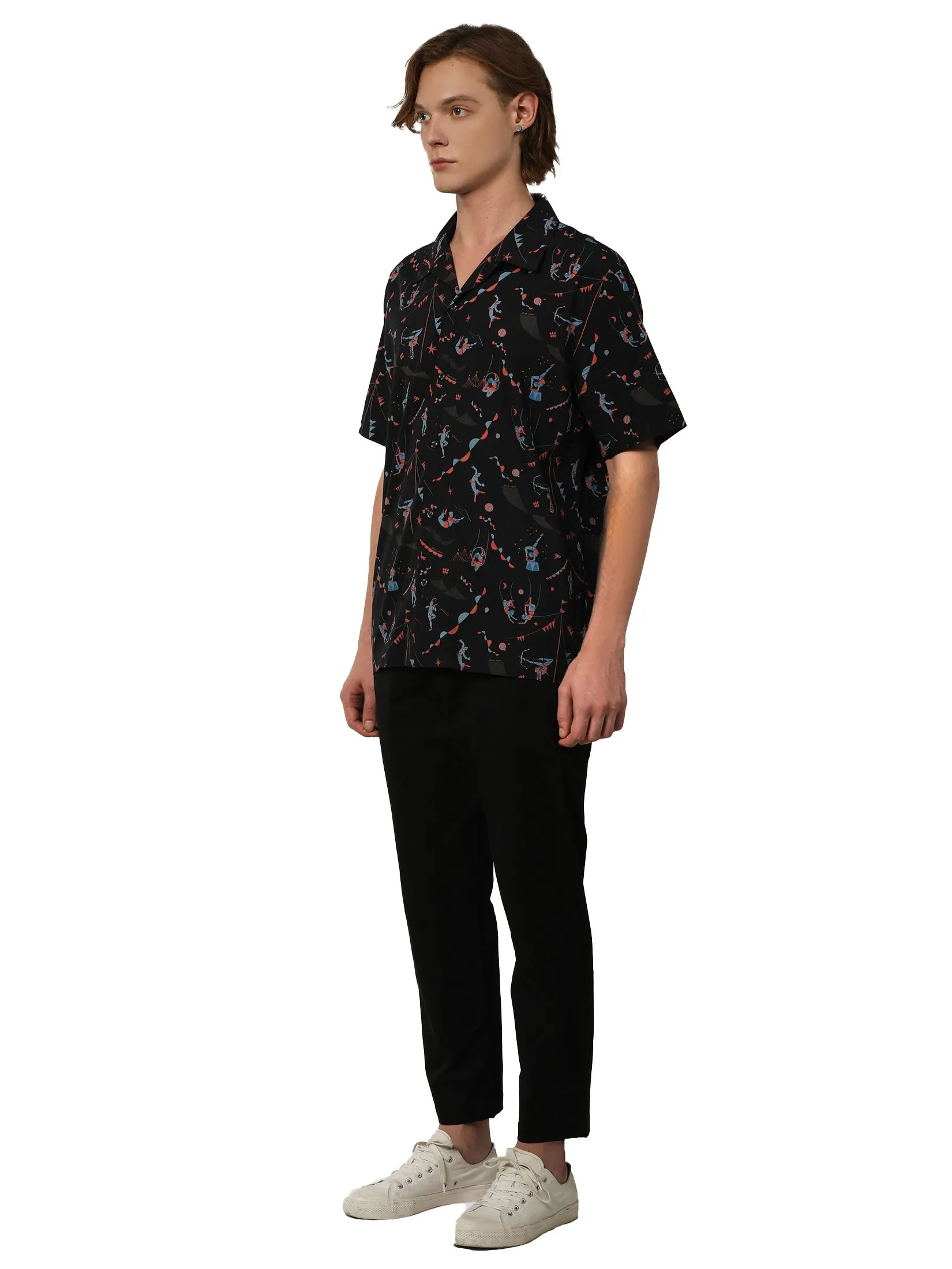 JOHN HENRY Men's Short Sleeves Shirts (Relaxed Fit) MERRIMENT Navy