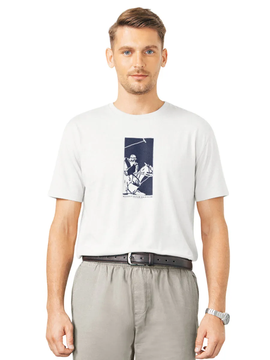 BEVERLY HILLS POLO CLUB White Unisex T-Shirt REGULAR-FIT Model BNSR364 Size - 2XL