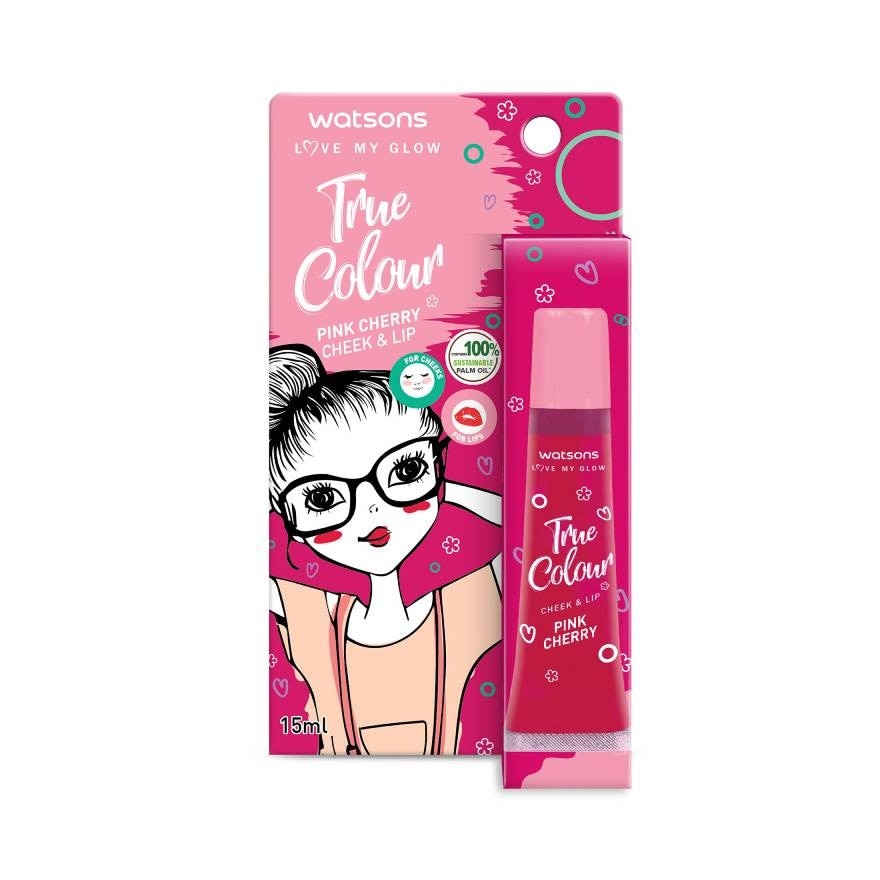 Watsons True Colour Pink Cherry Cheek  Lip Pink Cherry15ml