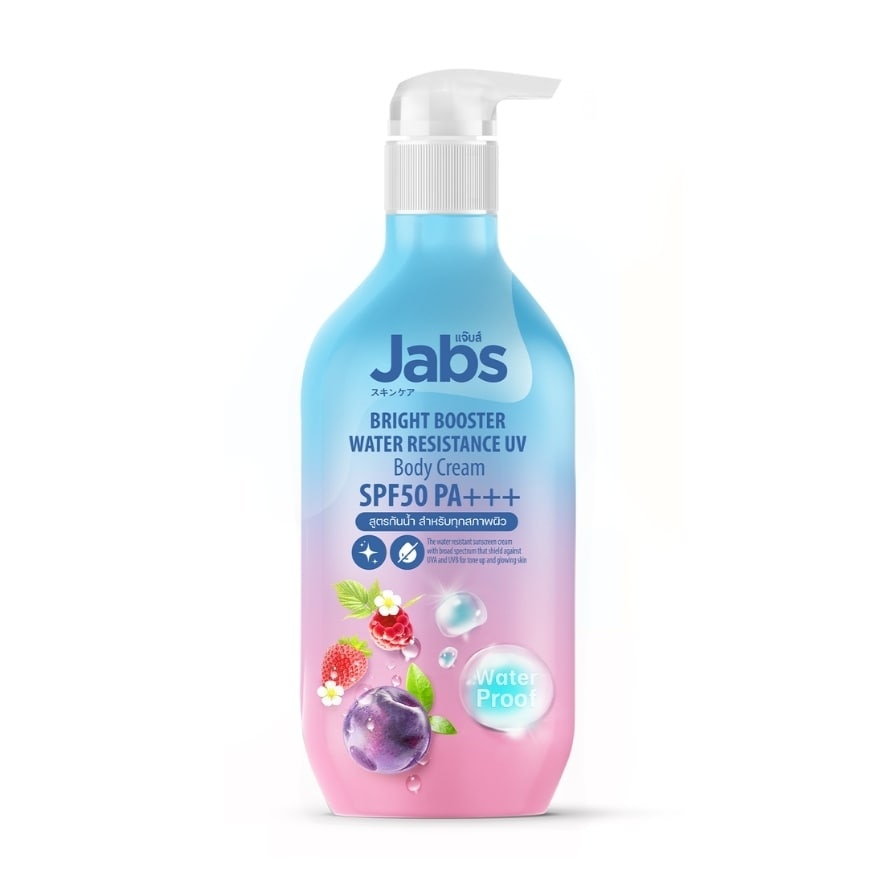 Jabs Bright Booster Water Resistance UV Bady Cream 450 Ml.