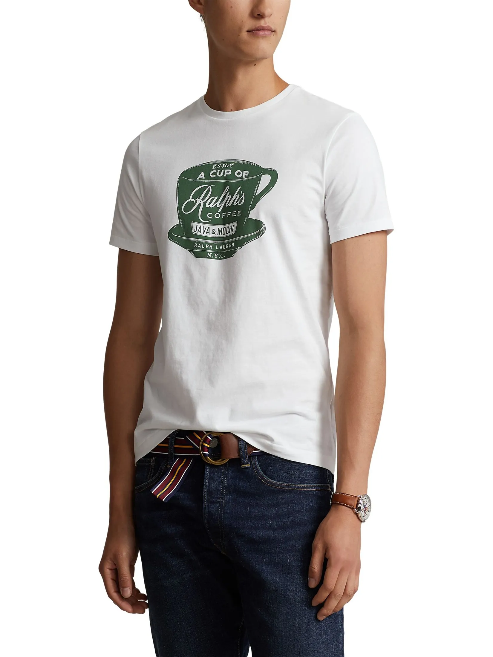 POLO RALPH LAUREN Ralph s Coffee T-Shirt Men MNPOTSH1N820851 White