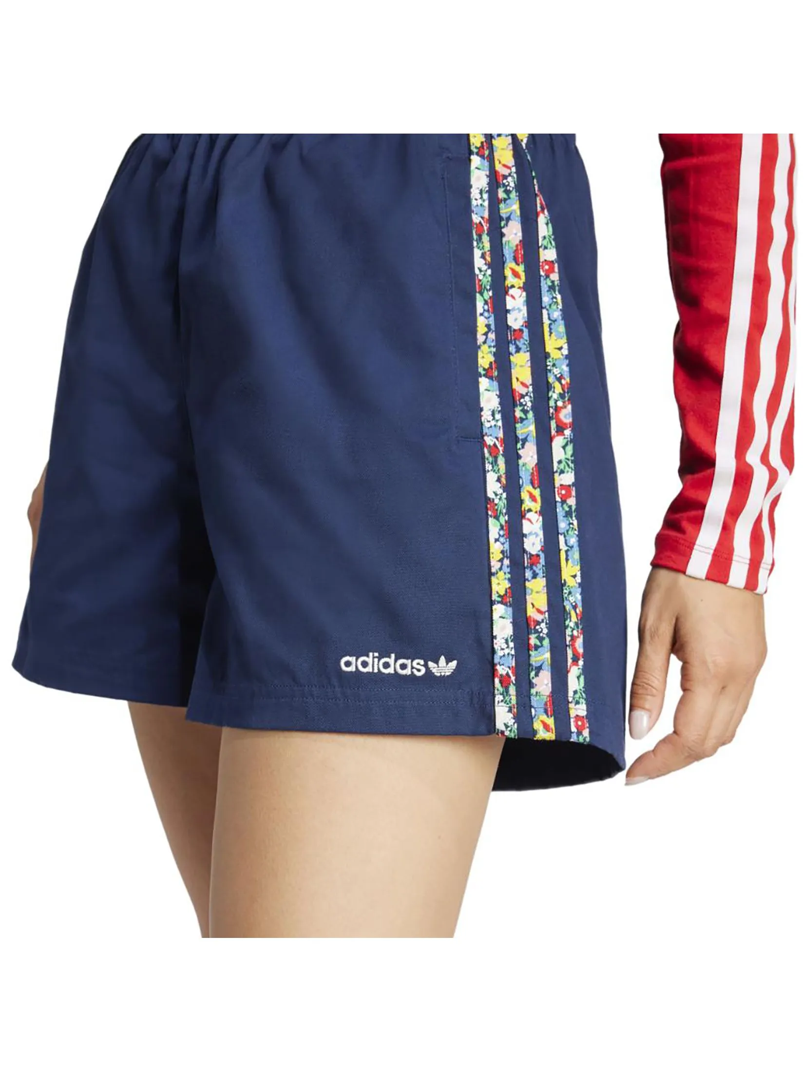 ADIDAS Women Shorts Adidas Originals X Liberty London 3-Stripes Infill Night Indigo / Multicolor