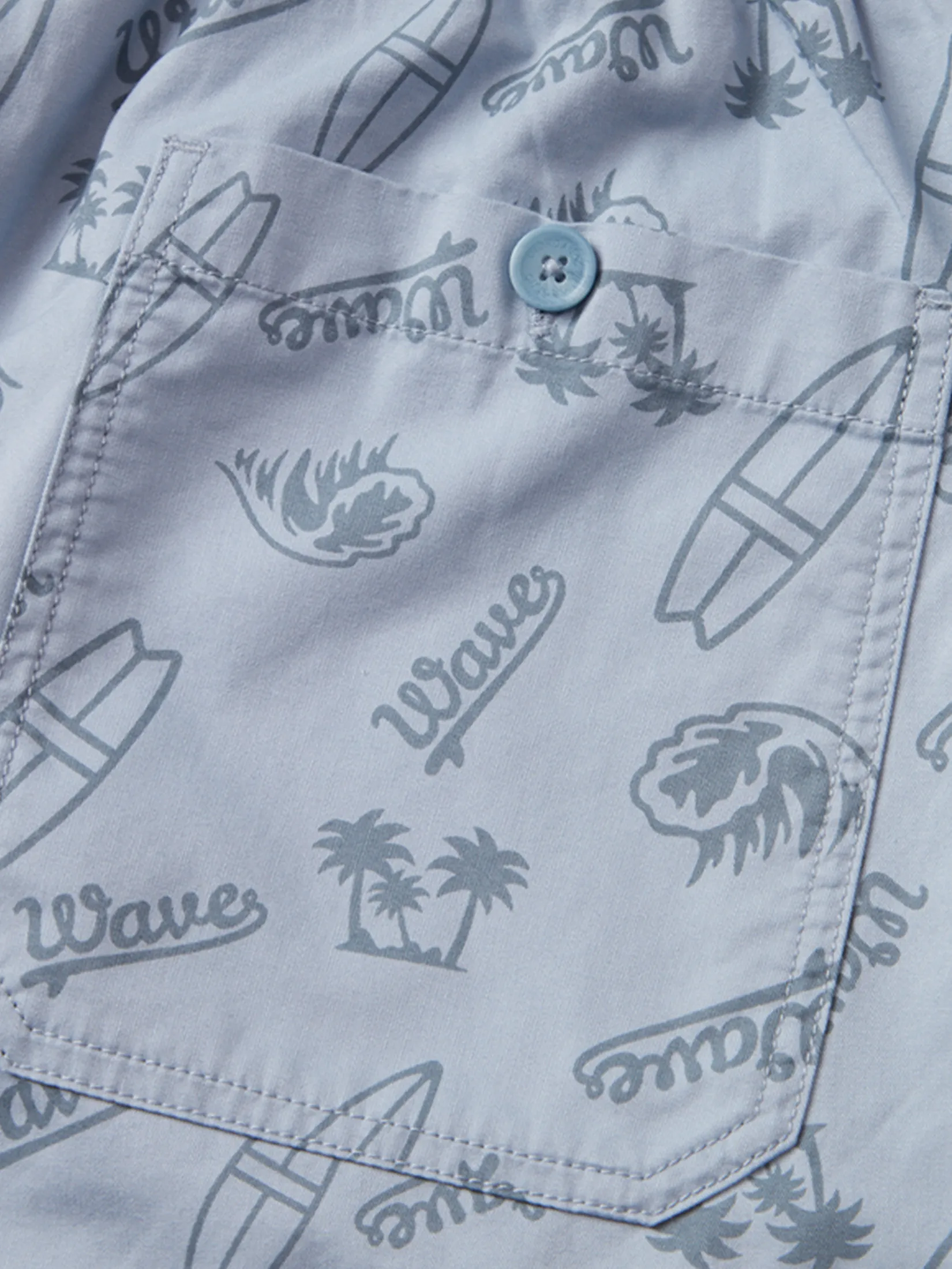 GIORDANO Men s Slim Twill Bermuda Shorts (180  Elastic Waist) Blue