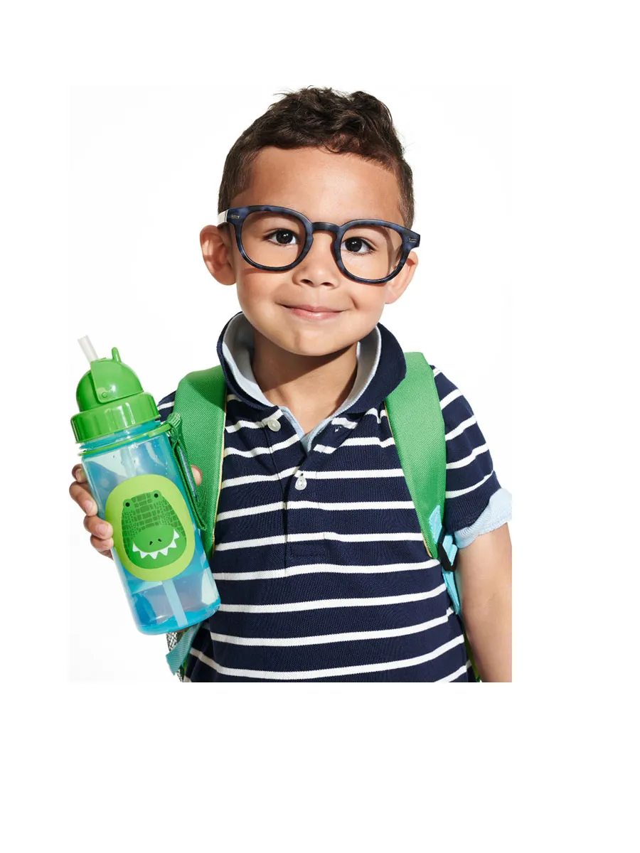 SKIP HOP ZOO STRAW BOTTLE PP CROCODILE