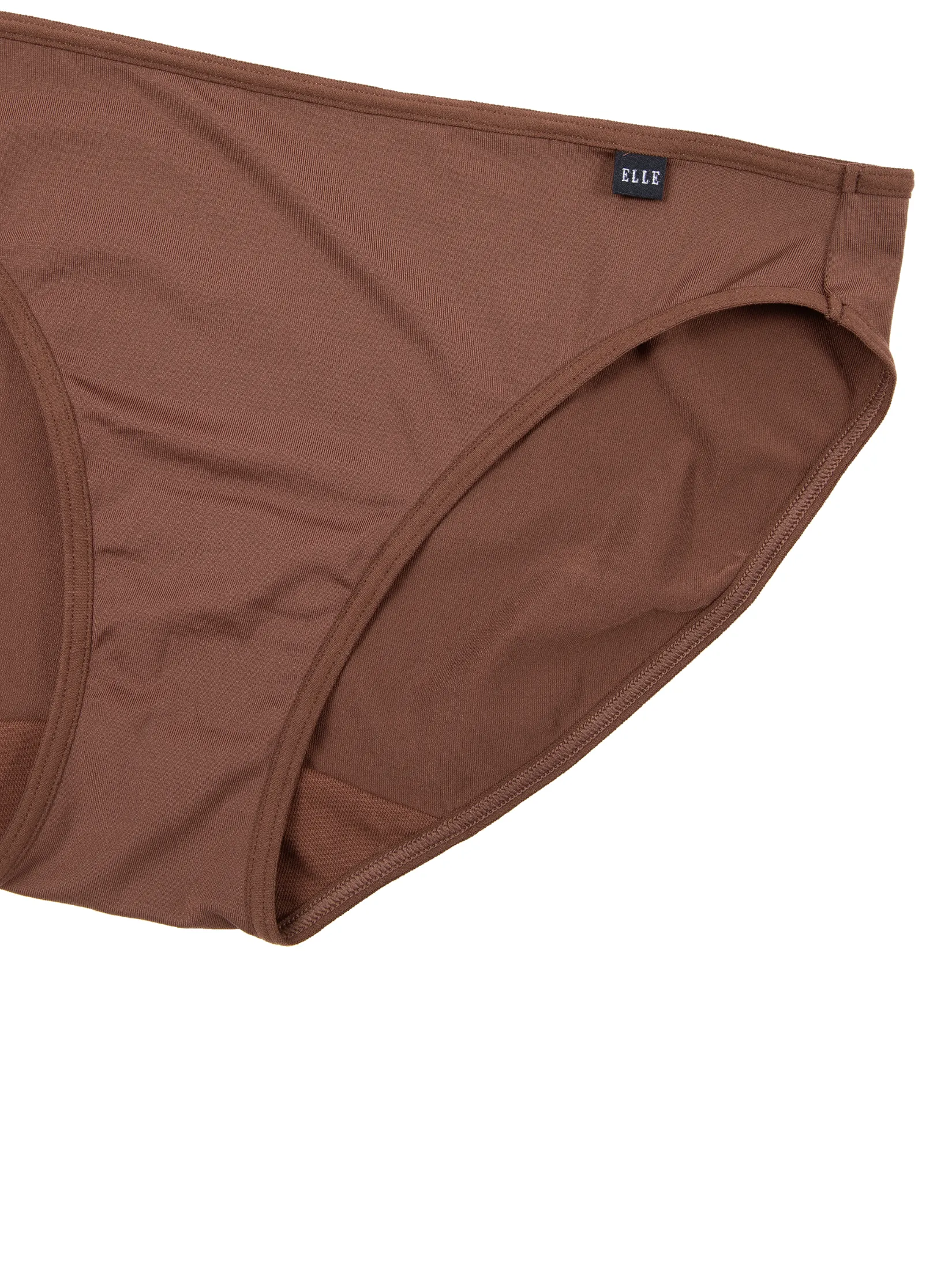 ELLE LINGERIE Pack 3 pcs Women's Panties Bikini Lowrise style LU2882 - Gray/Orange/Brown