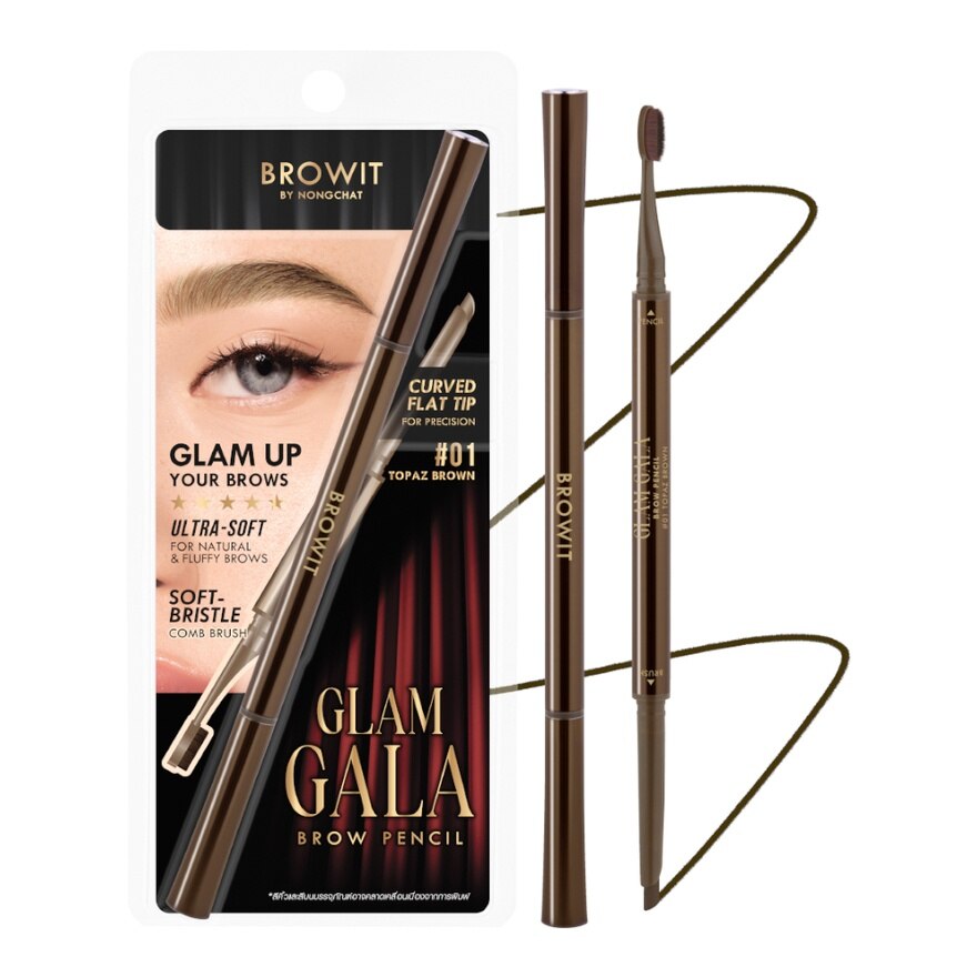 Browit Glam Gala Brow Pencil 01 - 01 Topaz Brown