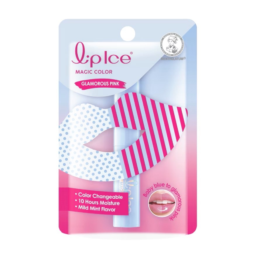 LipIce Magic Color Glamorous Pink 2 G. บำรุงริมฝีปาก - Blue