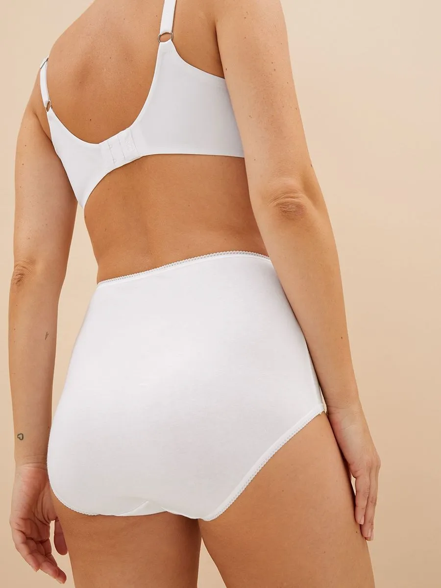 MARKS & SPENCER 5 Pack Cotton Lycra Full Briefs 4934PZ0