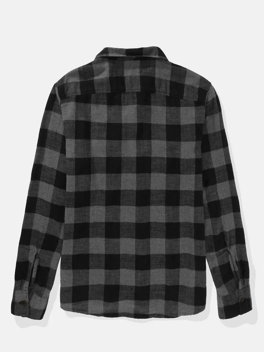 AMERICAN EAGLE MEN CF CSC SALVADOR TWILL FLANNEL 063 CHARCOAL ASH