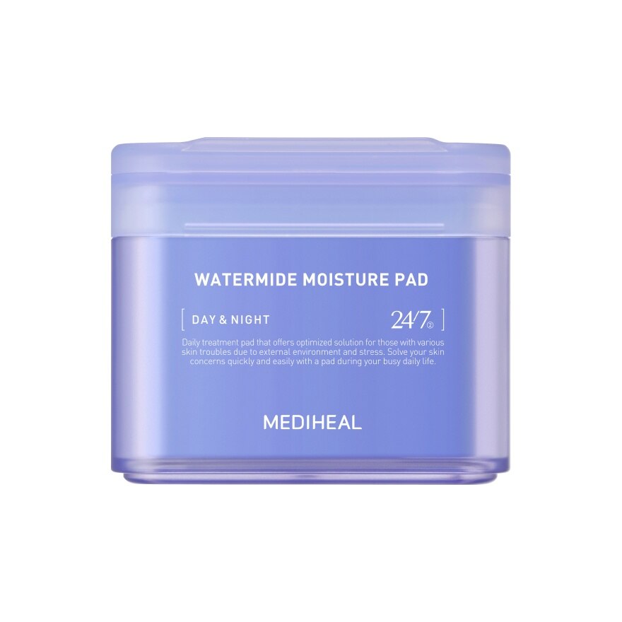 Mediheal Watermide Moisture Pad 100'S แผ่นบำรุงผิวเฉพาะจุด ชุ่มชื้น เติมน้ำให้ผิว - Purple