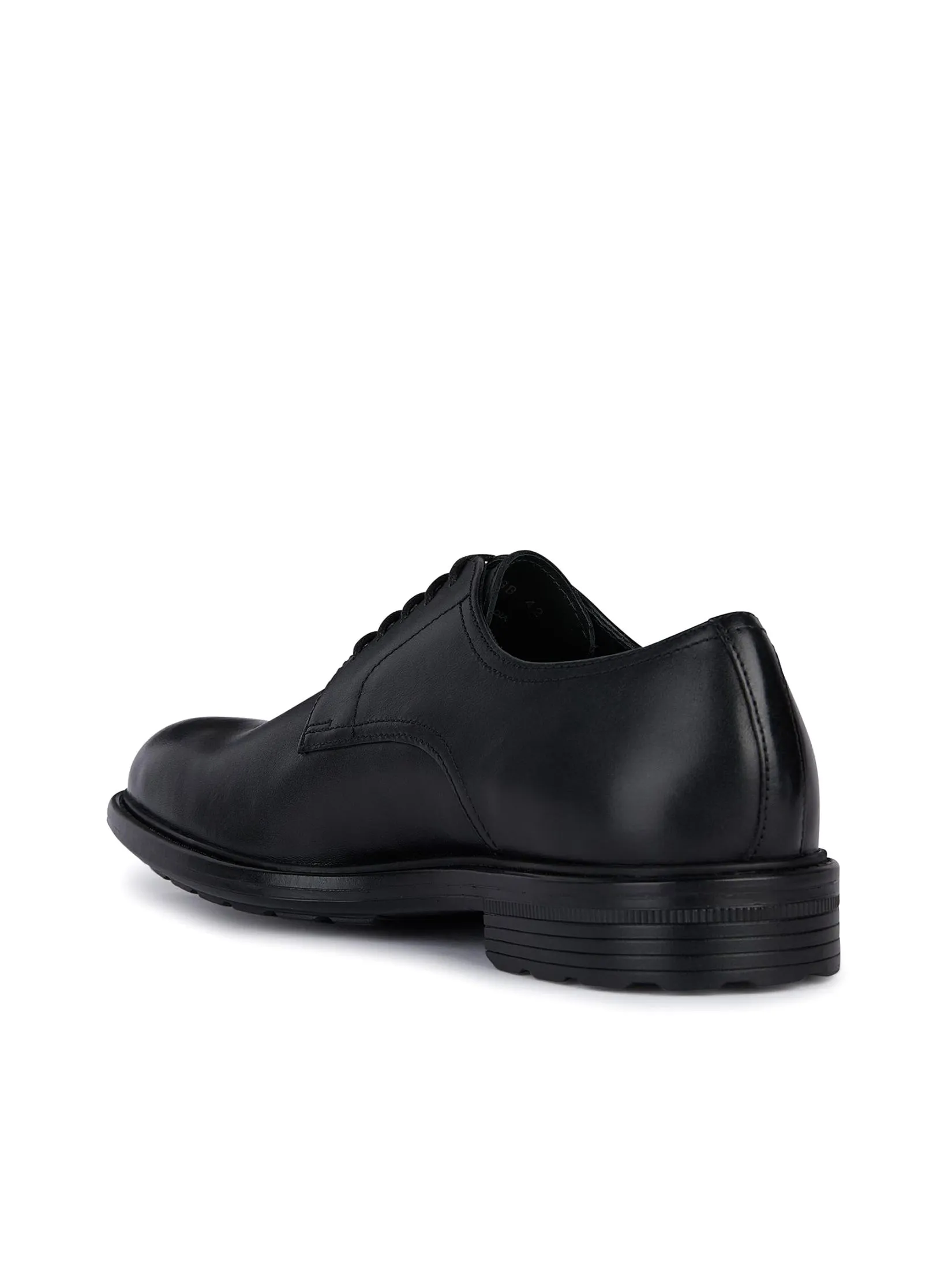 GEOX Men Leather Shoes U Walk Pleasure Black
