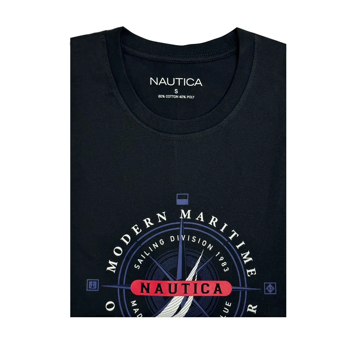 NAUTICA Men T-shirts Light Black