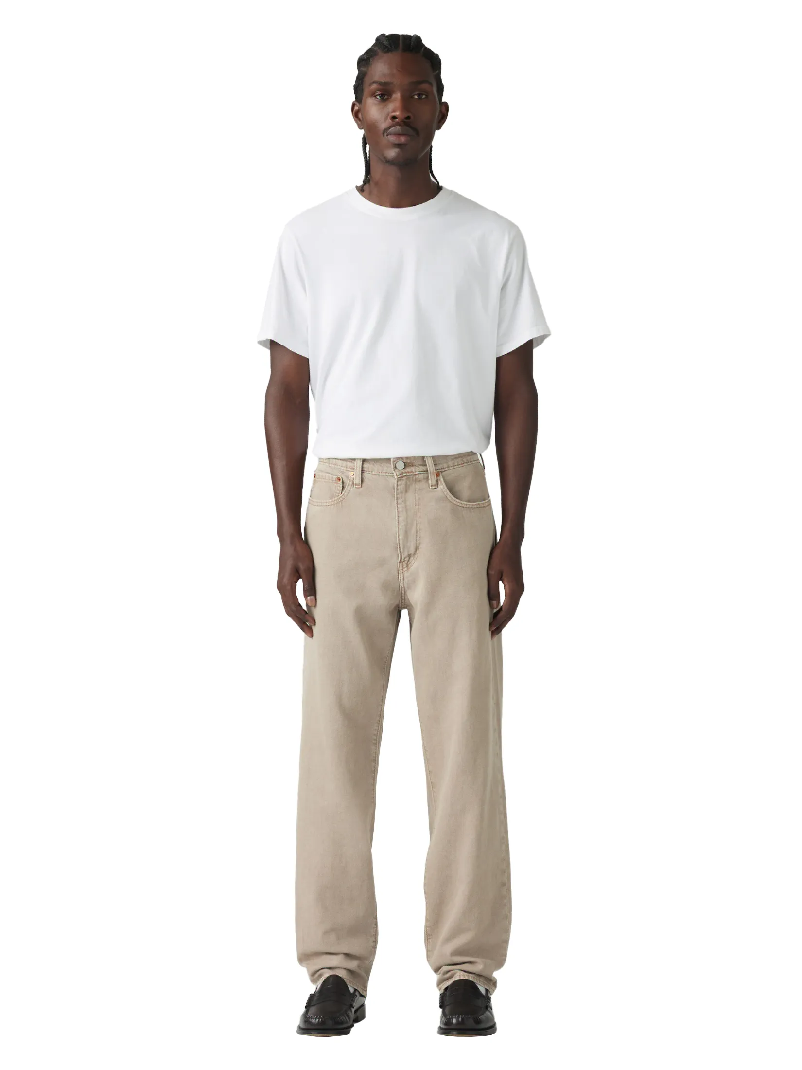 LEVI'S Men's 568 Loose Straight Lightweight Jeans Ecru Size - 28 In