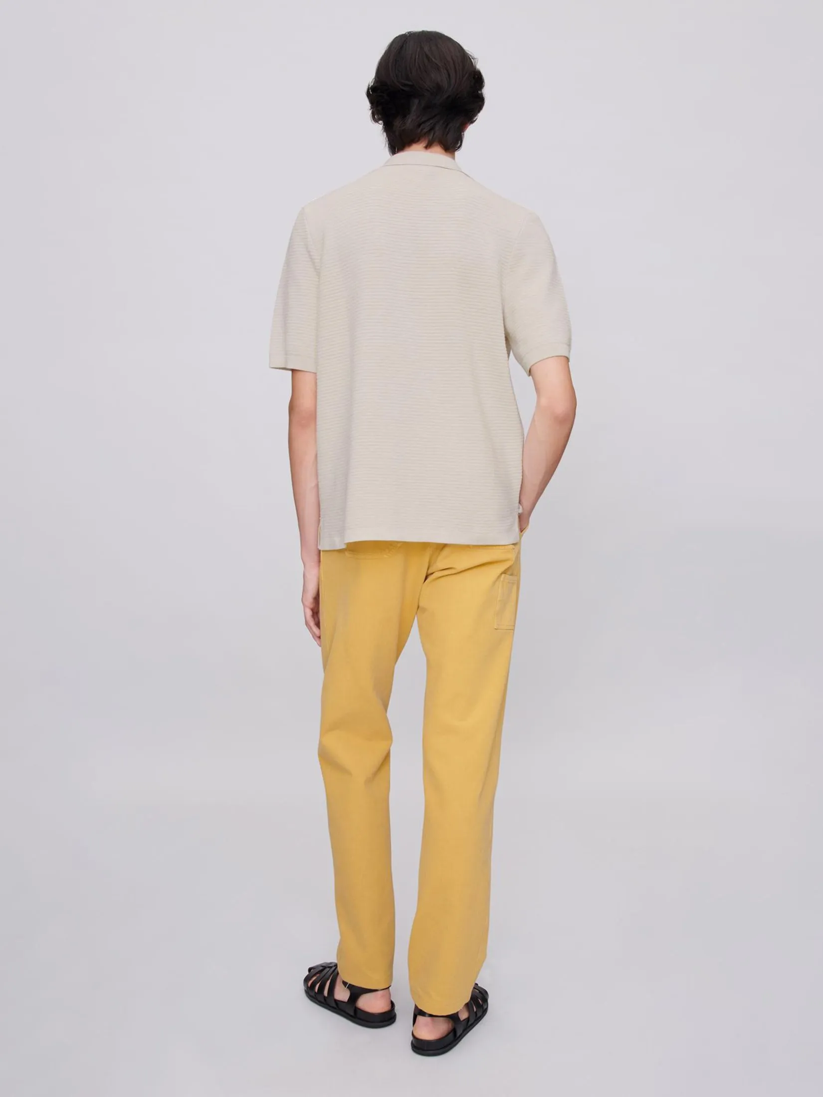 A.P.C. Men Polo Livio PAA Ecru Chine