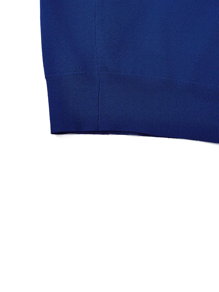 G2000 Men Clothing Viscose Poly Open Collar Polo Smart Fit - Dark Blue