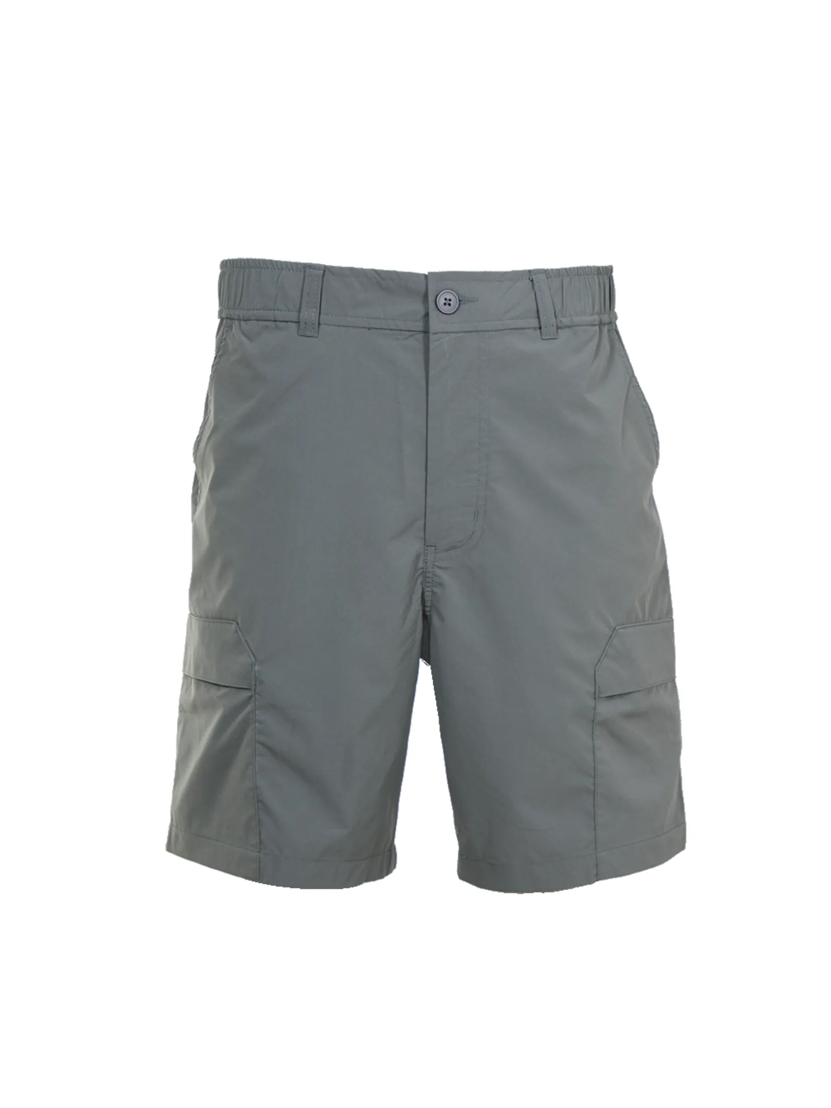 ELLE HOMME Men's Cargo shorts elastic waistband with buttons and zipper W8L276 - Olive Size - M