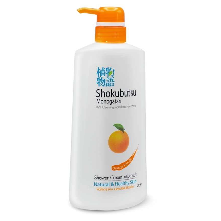 Shokubutsu Monogatari Shower Cream Orange Peel Oil Natural  Healthy Skin 400 Ml.