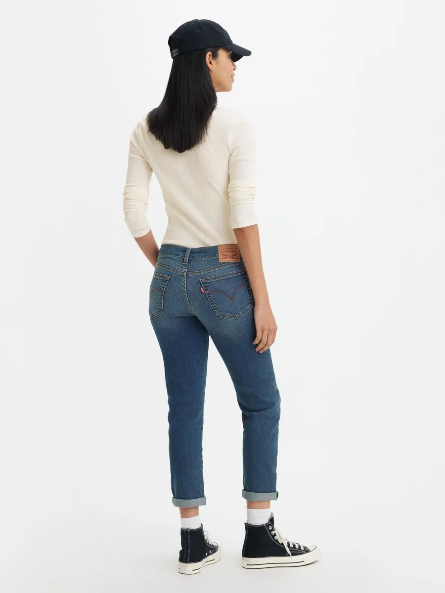 LEVI'S Women's Mid-Rise Boyfriend Jeans Working Late