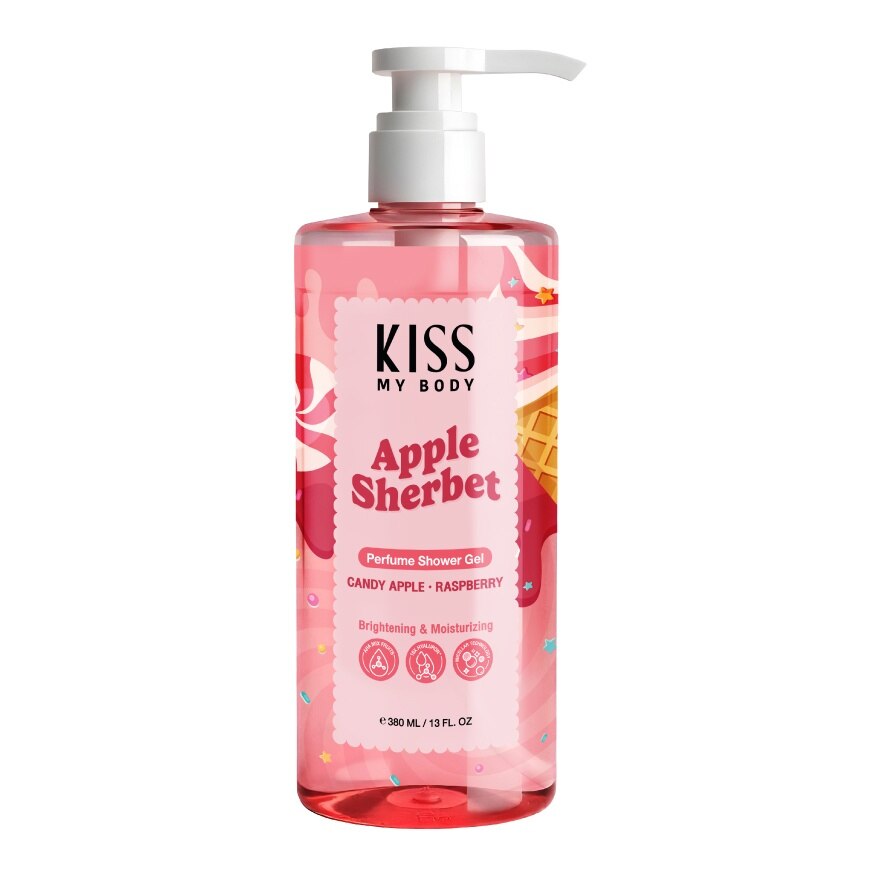 Kiss My Body Perfume Shower Gel Apple Sherbet 380 Ml. - Pink