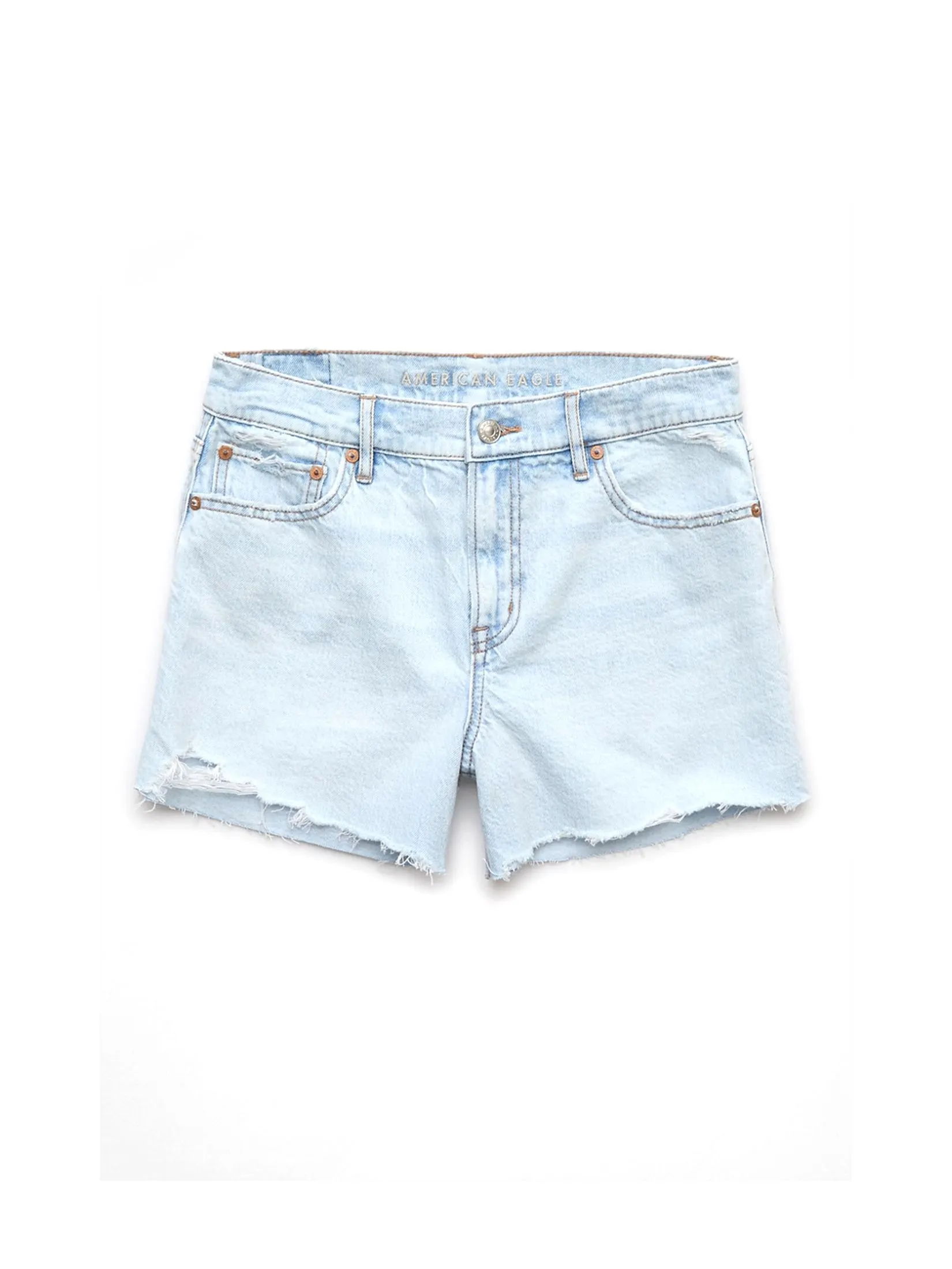 AMERICAN EAGLE WOMEN RELAXED SHORT 980 ICED LIGHT INDIGO
