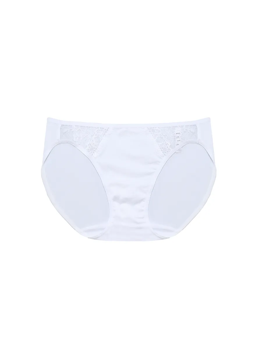 ELLE LINGERIE UNDERWEAR BIKINI LOWRISE LU2860WH WHITE