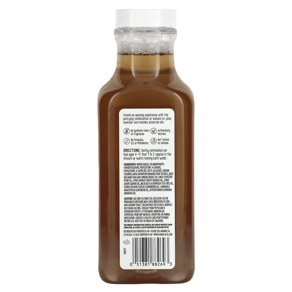 Aura Cacia, Kids, очищающая пена для ванн, 384 мл (13 жидк. Унций)