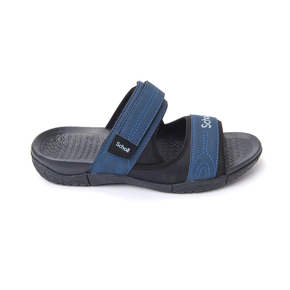 SCHOLL Navy Slide Sandals - Globe III