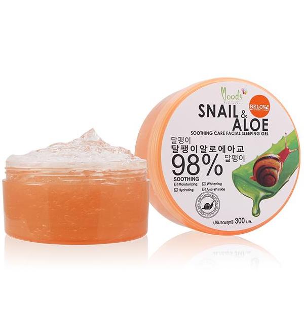 Улиточная ночная маска на основе 99% алоэ вера Belov 300 мл