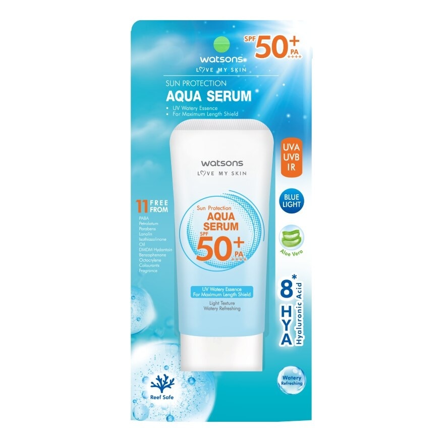 Watsons Sun Protection Aqua Serum SPF50+ PA++++
