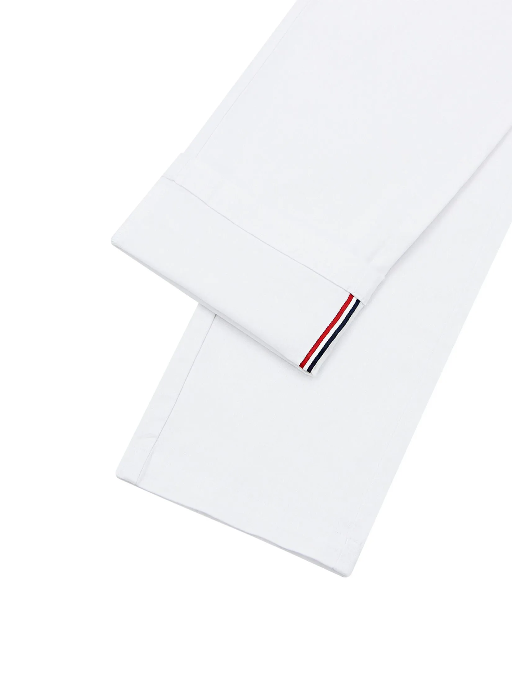 GIORDANO Men's Slim Stretch Khaki Pants (180° Elastic Waist) White