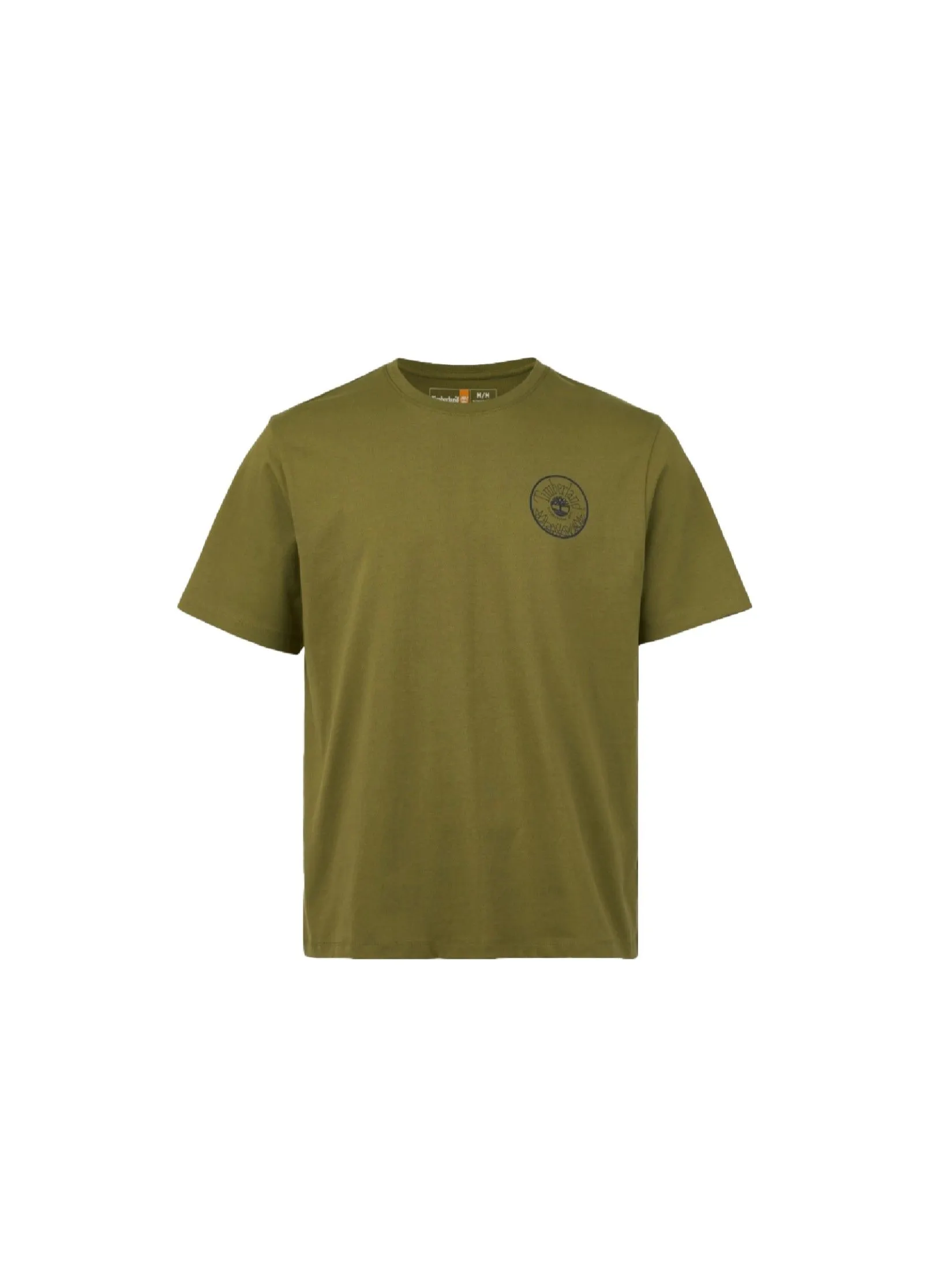 TIMBERLAND Men's Back Graphic Short Sleeve T-Shirt Green Size - L