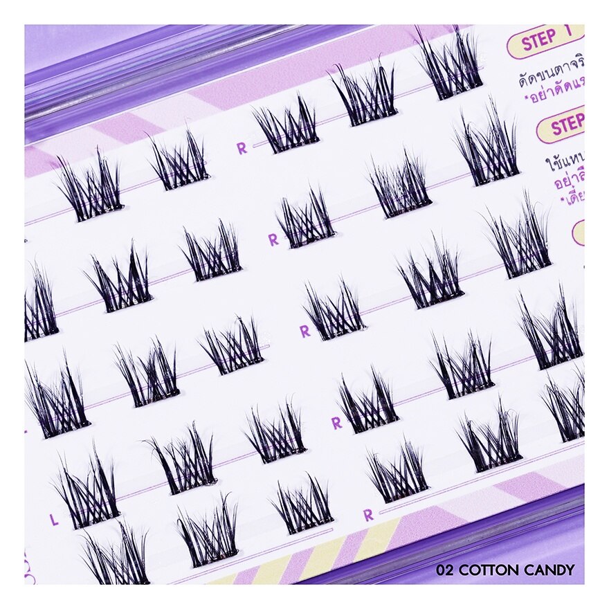 Cosluxe Winky Eyes Bubble Gum 3D Eyelashes 30pcs.02 Cotton Candy