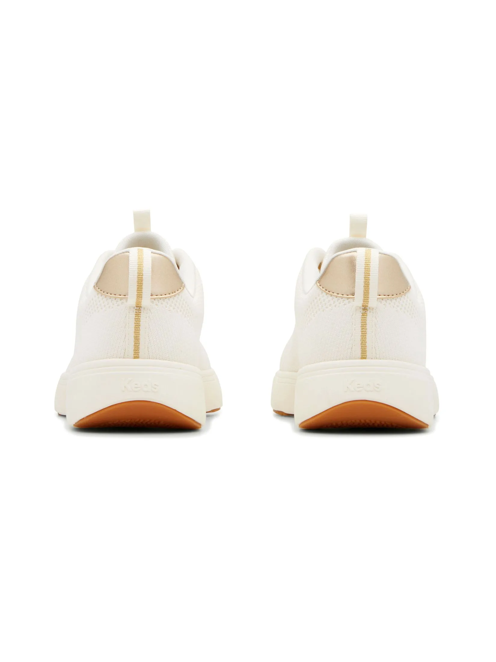 KEDS Women Blisswalk Lace Eng Knit Egret/ Gold