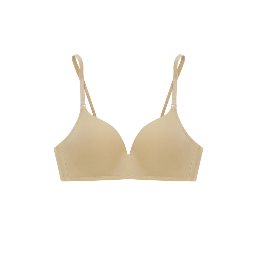 SABINA [2 Pieces] Bra Fong D Invisible Wire Bra Soft Doomm Collection Style no. SBXH9216CD Beige