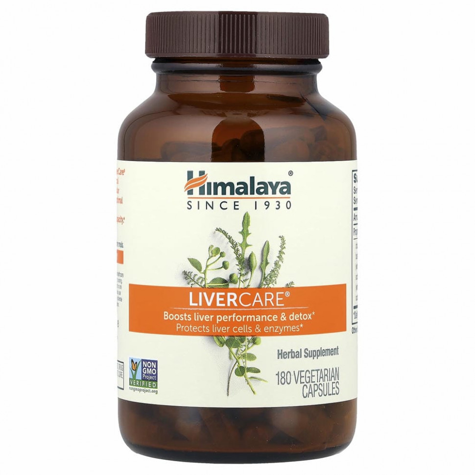 Himalaya, Liver Care, 180 вегетарианских капсул