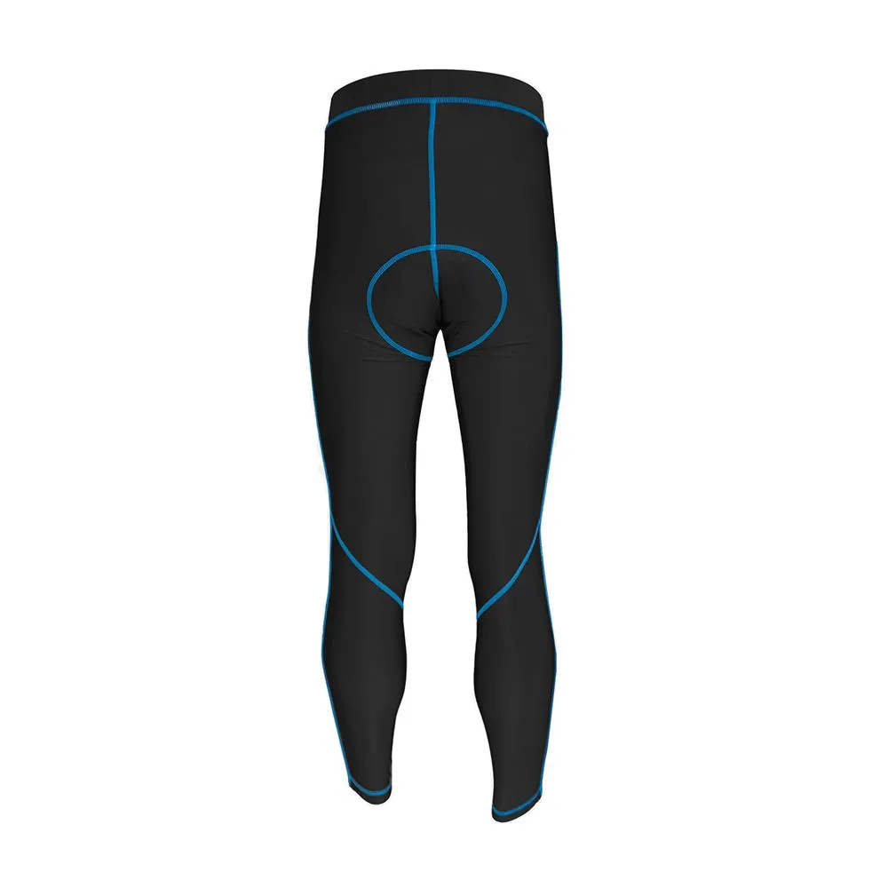 SPANDEX Black/Blue-CPL002-Cycling Long Pant Get Pad