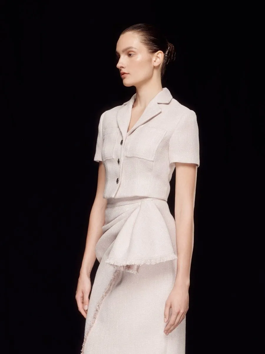 ASAVA ( SS24 )Adara Cropped Women Jacket Blush