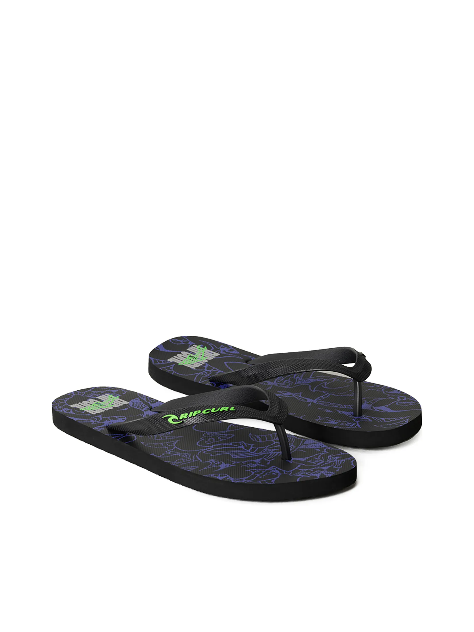 RIP CURL Men Sandals Core Energy Bloom Open Toe Black/Blue