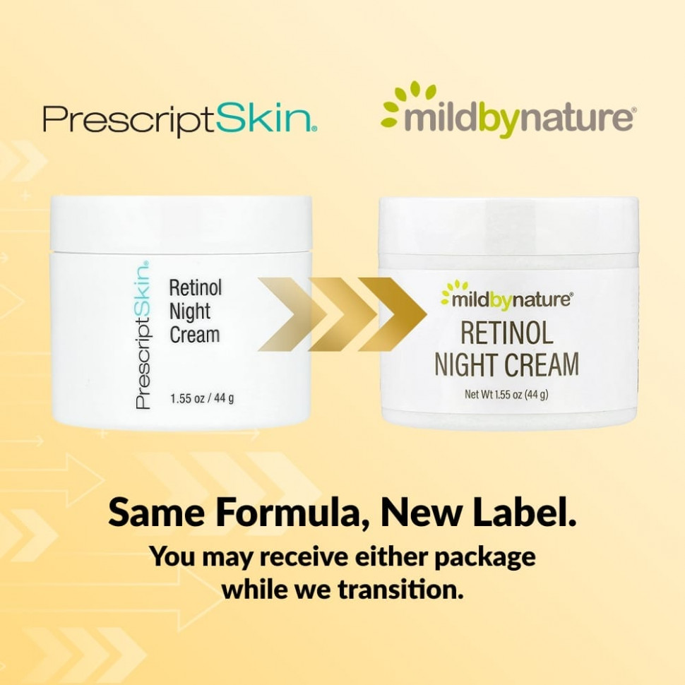 PrescriptSkin, Ночной крем с ретинолом, 44 г (1,55 унции)