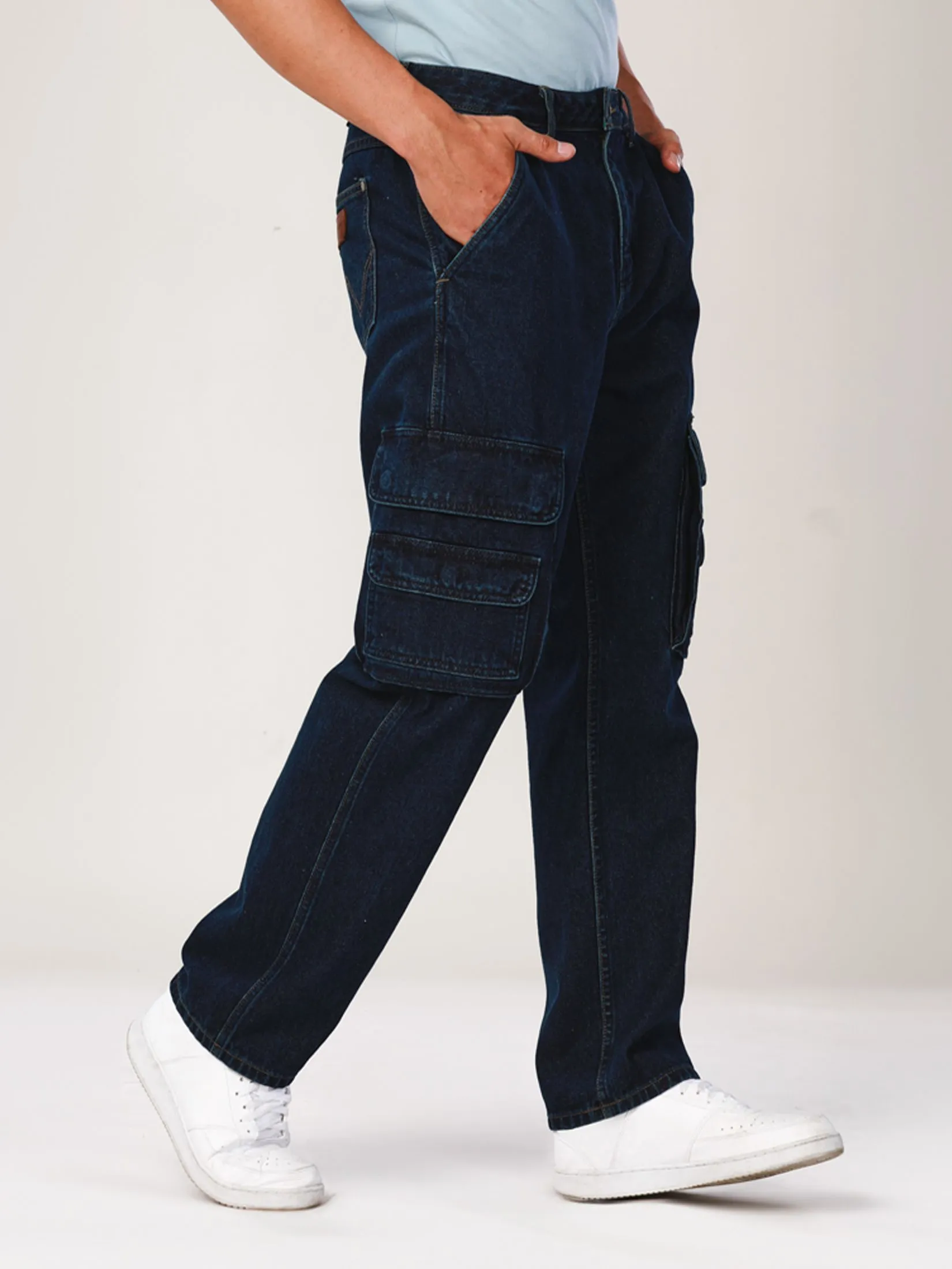 WRANGLER Men's Jeans Everyday with Wrangler Collection Mid Frontier Fit Dark Indigo