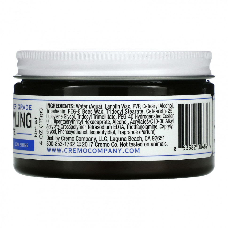 Cremo, Премиальная паста для укладки волос, для густоты волос, 113 г (4 унции)