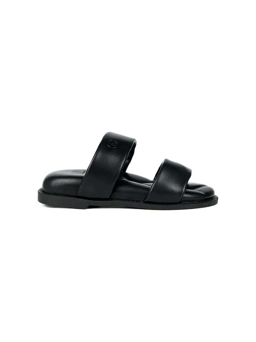 SHU WOMEN  SOFASANDALS DOUBLE PUFF - BLACK Size - 36 EU