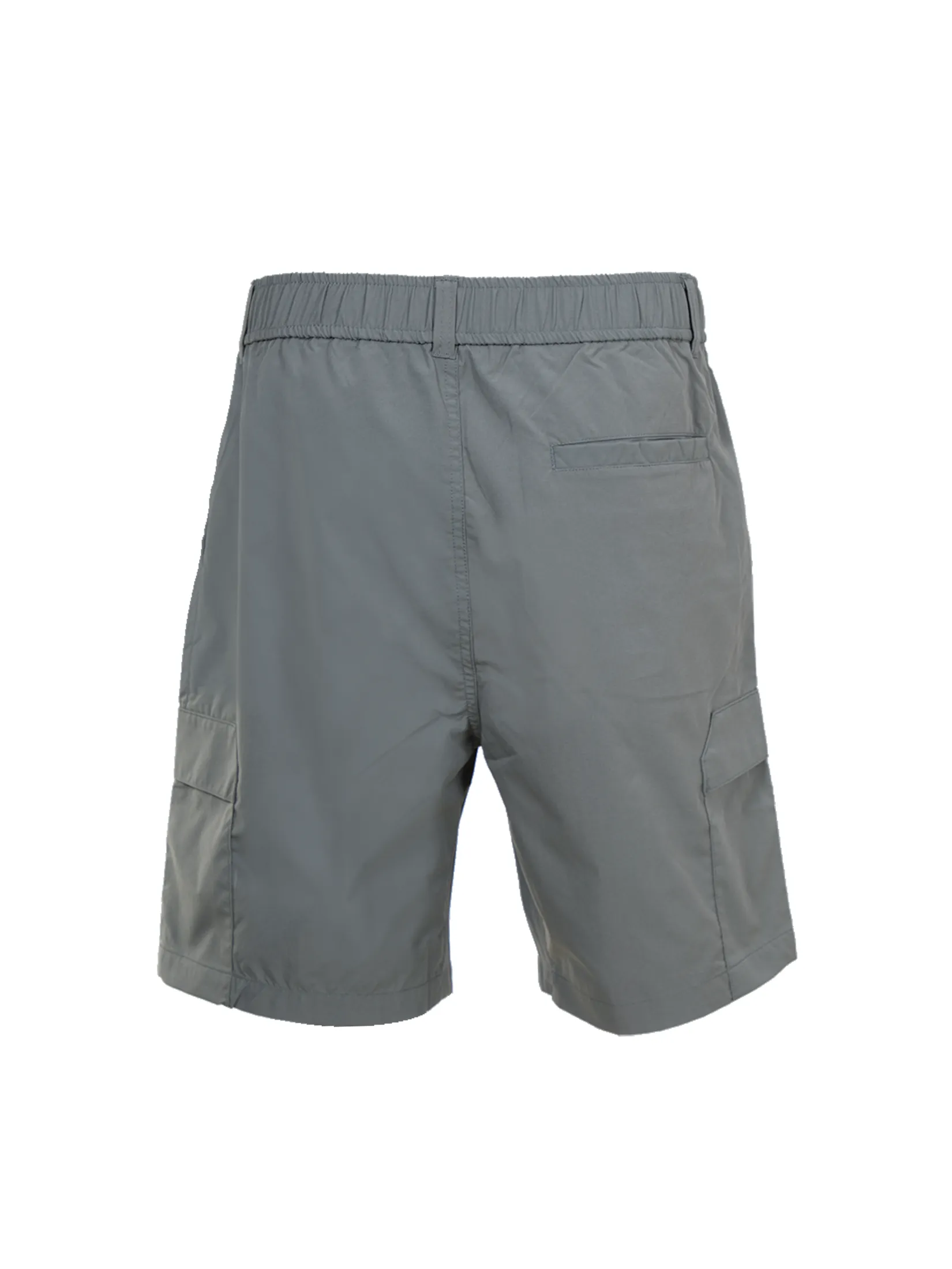 ELLE HOMME Men's Cargo shorts elastic waistband with buttons and zipper W8L276 - Olive