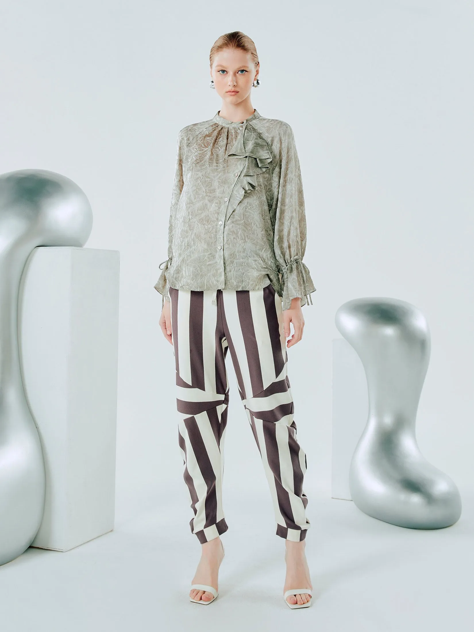 SHAKA Woman Pants Jumper Terry Brown